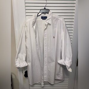 Ralph Lauren Men's Classic White Button Down Shirt
